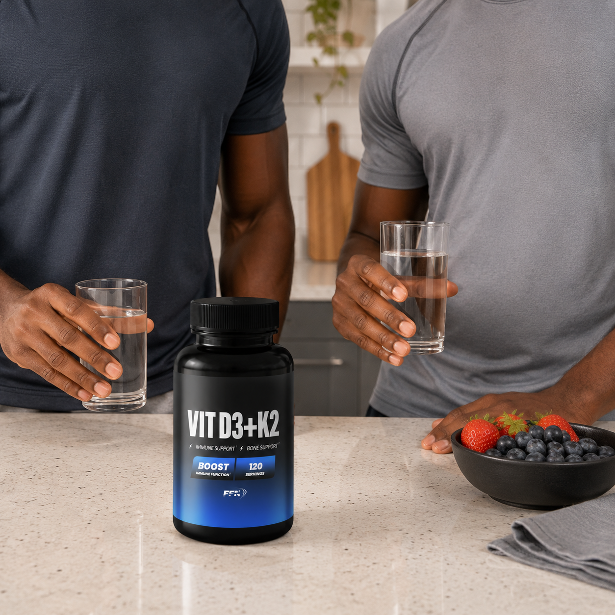 Fast Forward Nutrition Vitamin D3 + K2 120 Caps