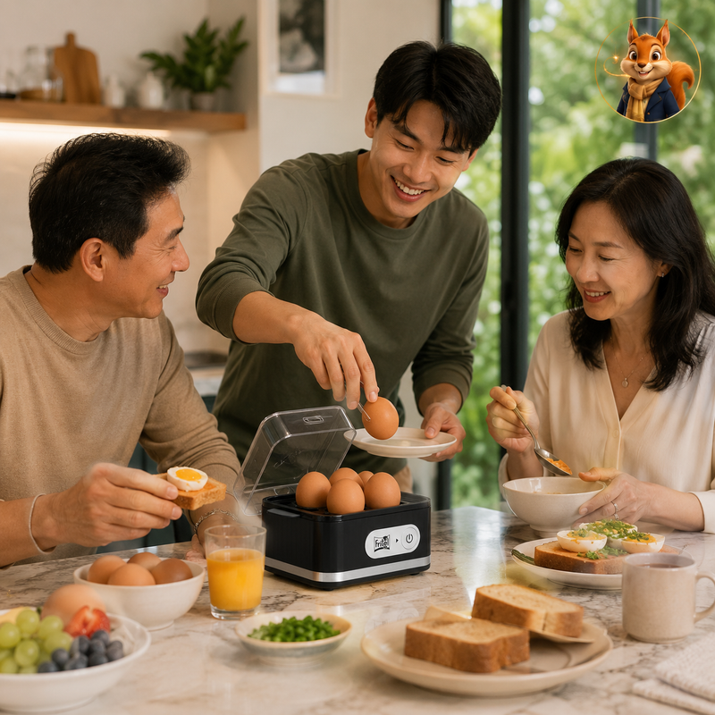 Eierkoker EC 1475 - Egg cooker / Elektrische ei-kooktoestel - 400W - 1-6 eieren — Points Reward