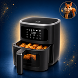Airfryer SnackTastic 7520 - Heteluchtfriteuse - 6L - 1500W - Touchscreen - Kijkvenster met verlichting - PFAS vrij — Points Reward
