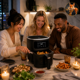 Airfryer SnackTastic 7520 - Heteluchtfriteuse - 6L - 1500W - Touchscreen - Kijkvenster met verlichting - PFAS vrij — Points Reward
