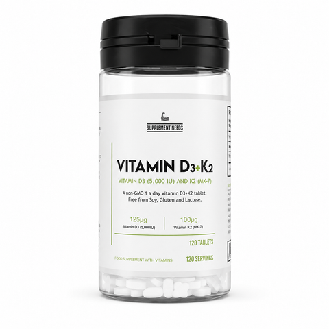 Supplement Needs Vitamin D3 + K2 120 Tabs