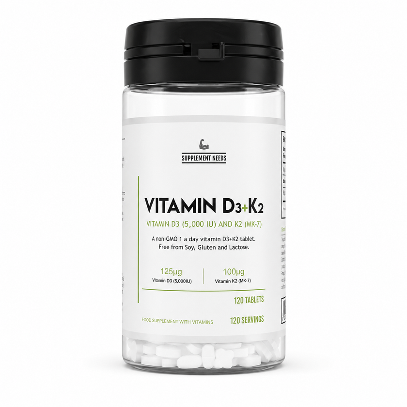 Supplement Needs Vitamin D3 + K2 120 Tabs