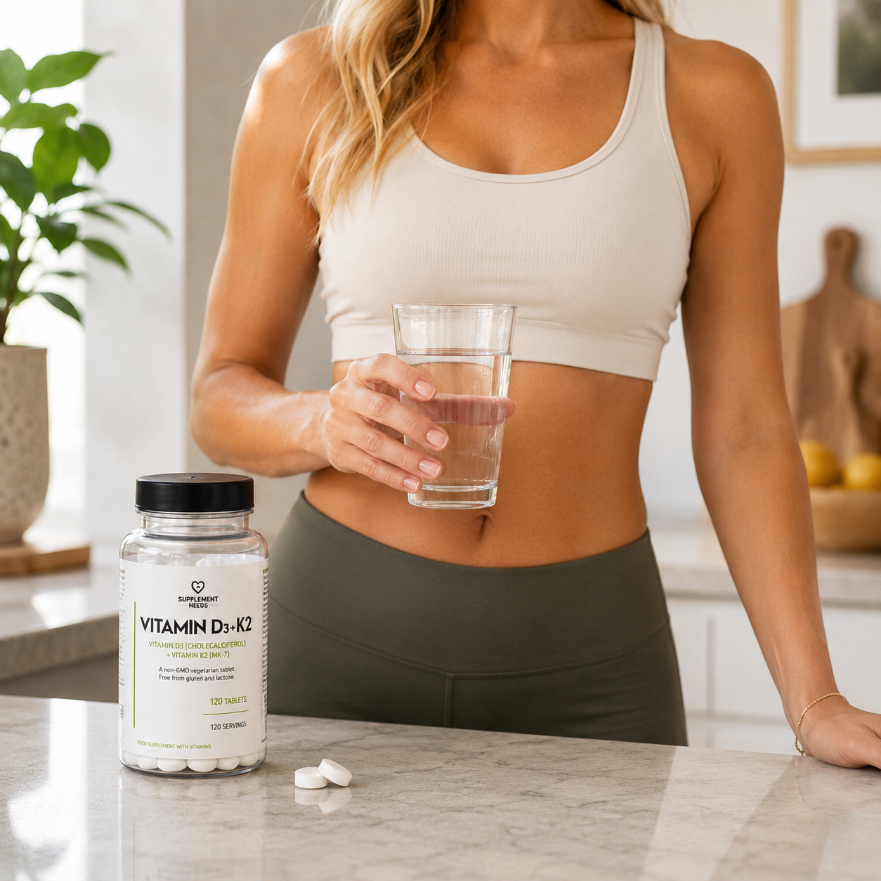 Supplement Needs Vitamin D3 + K2 120 Tabs