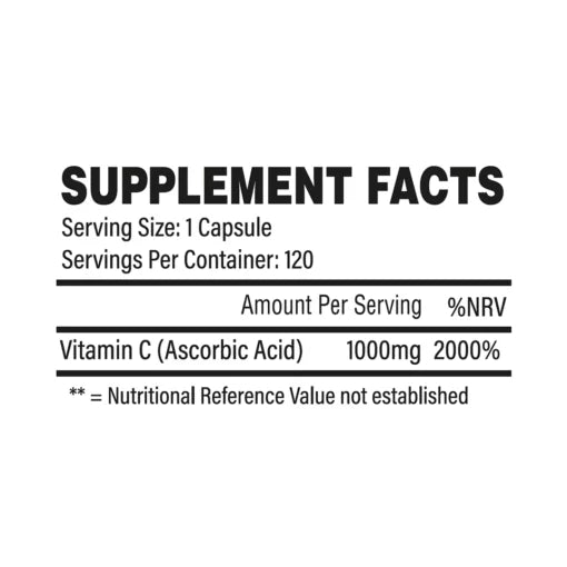 Trained By JP Vitamin C 120 caps