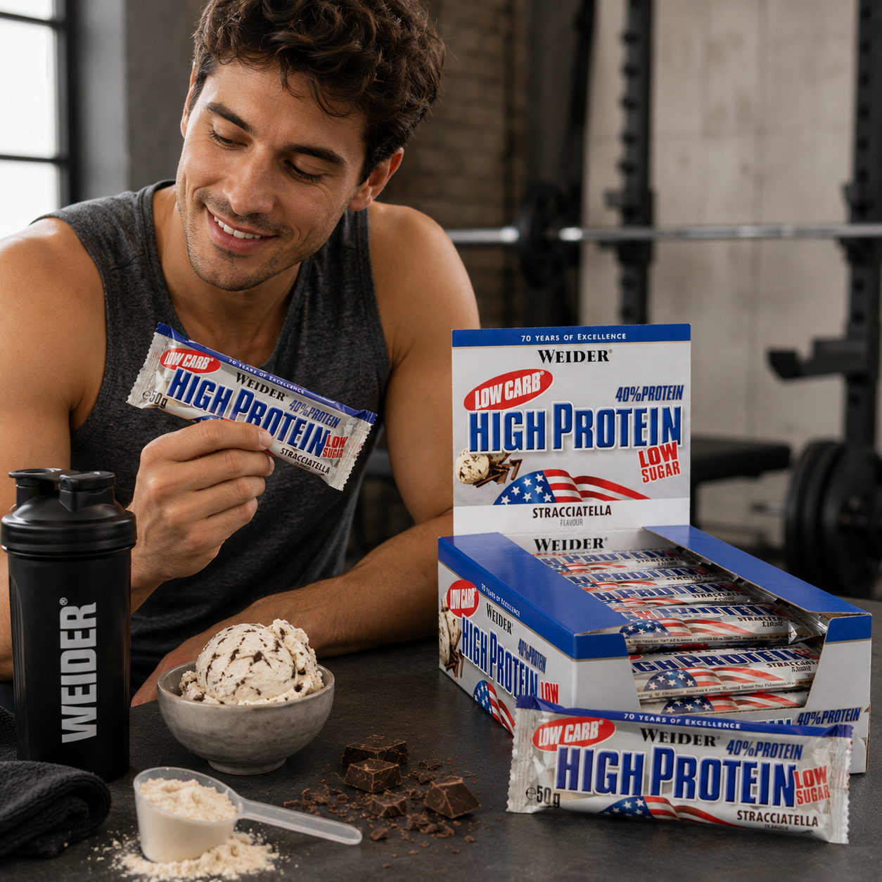 Weider Hi Protein Low Carb Bar