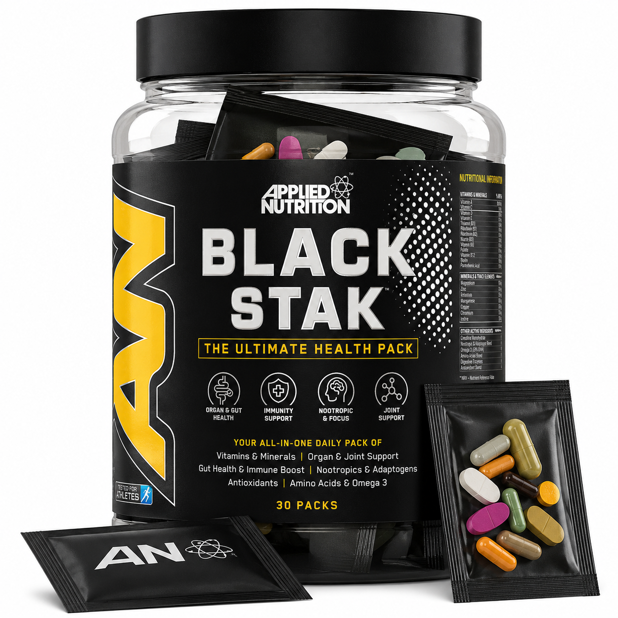 Applied Nutrition - Black Stak - 30 Packs