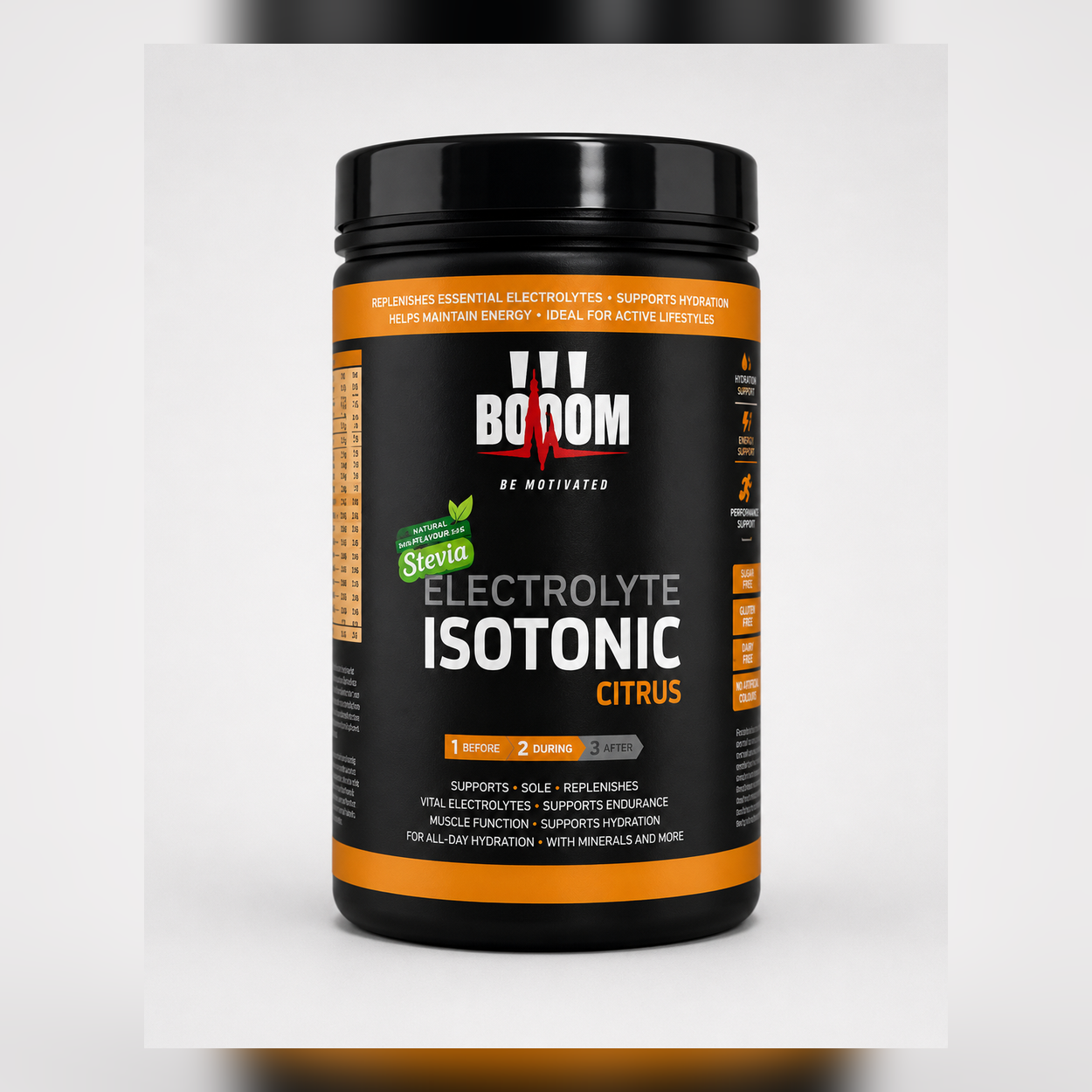 Booom electrolytes isotonic