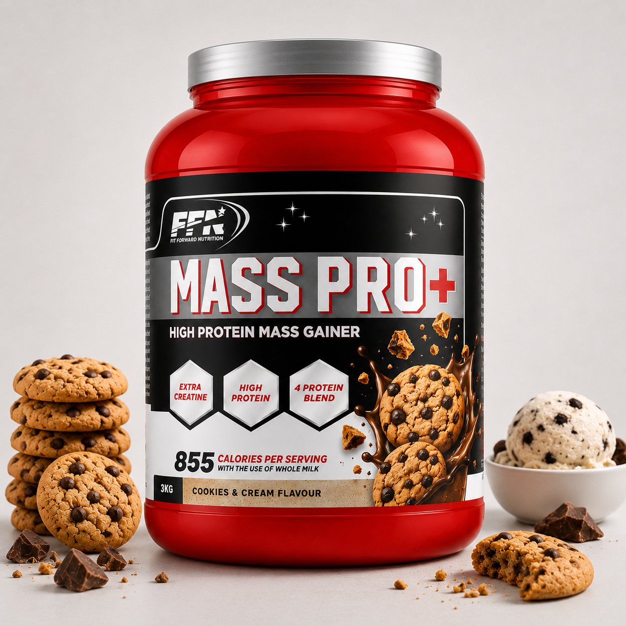 Fast Forward Nutrition Mass Pro+ Mass Gainer 3 kg