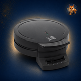 Wafelijzer HW 1225 - Wafelmaker Hartjeswafels / Hartjeswafelijzer - 5 Hartjeswafels - 1200W - Vaste Bakplaten - Zwart - PFAS vrij — Points Reward