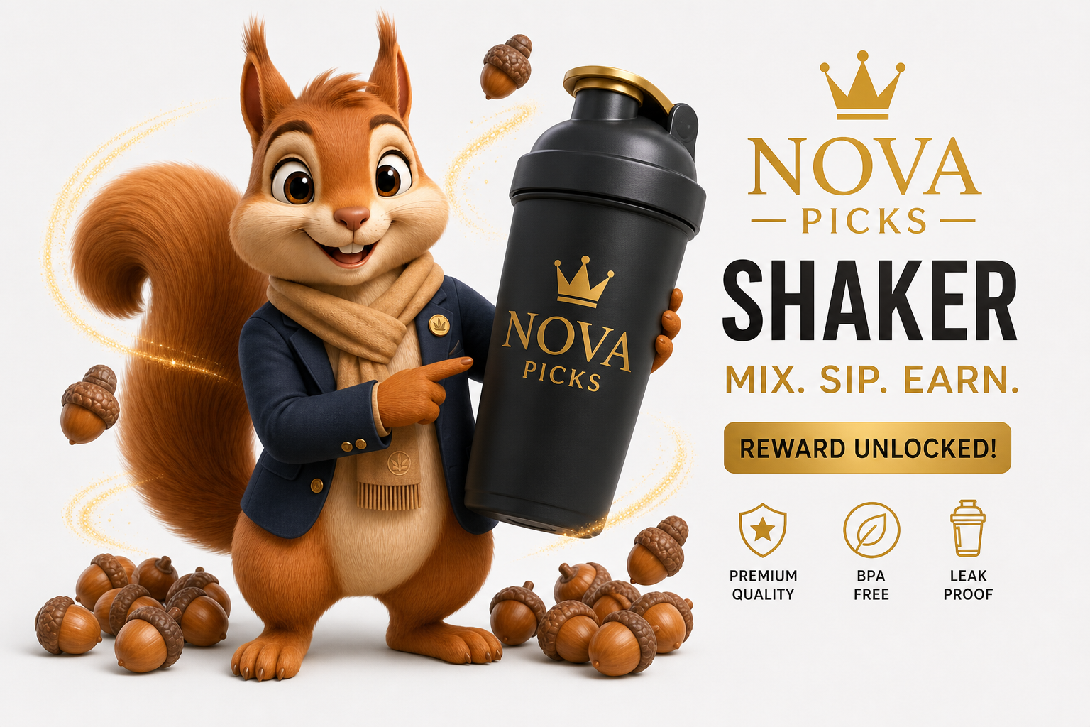 Nova Picks Shaker — Points Reward (member preview, not a normal shop purchase)