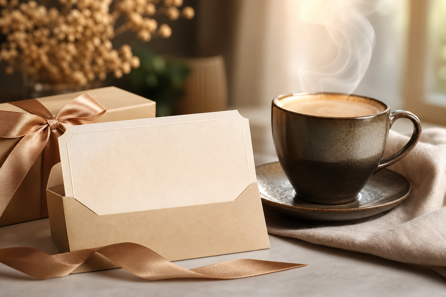 Coffee gift concept — third-party reward